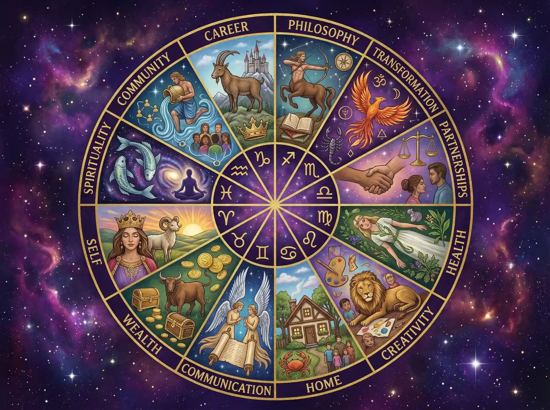 十二宫位解析 - 炼心仙魔录 | 占星学知识